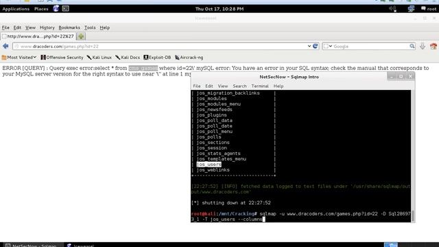 Hacking Website - SQL Injections with Sqlmap (DEMO Tutorial) смотреть онлайн