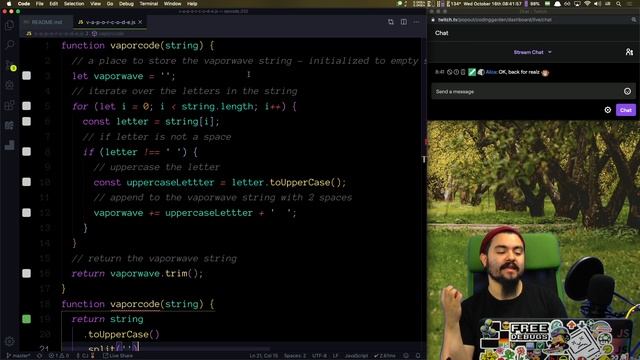 Code Katas #32a - fix meerkat, v-a-p-o-r-c-o-d-e, and tic tac toe table generator смотреть онлайн