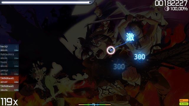 Black Clover Opening 10  Черный клевер 10 опенинг  Осу  OSU