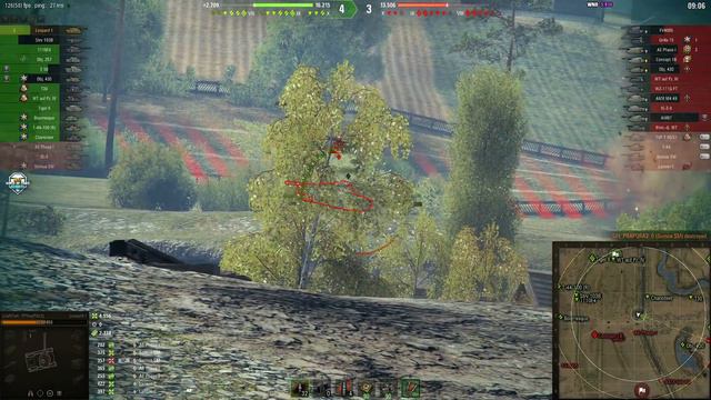 Leopard 1: 16k combined damage from the middle of Prokhorovka - World of Tanks смотреть онлайн