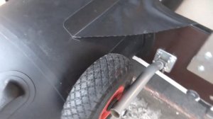 ТРАНЦЕВЫЕ  колёса. Лодка ПВХ. Моя доработка.