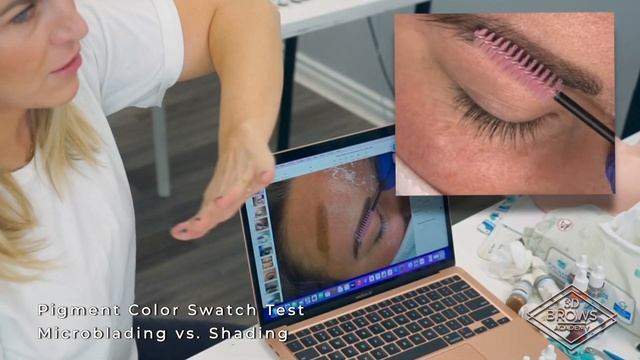 Microblading Pigment Color Swatch Test