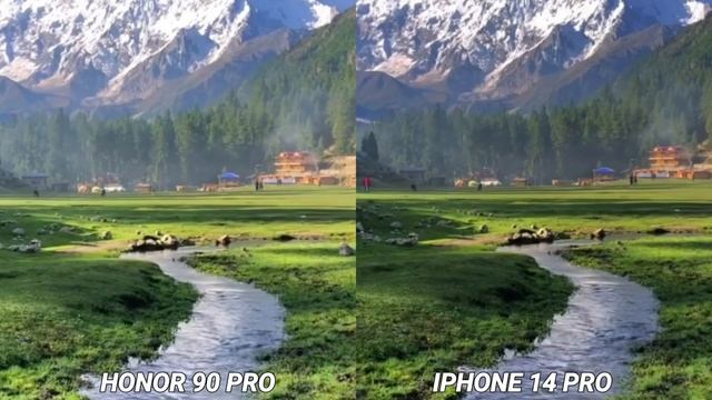 Honor 90 pro vs iphone 14 pro camera test Comparison смотреть онлайн