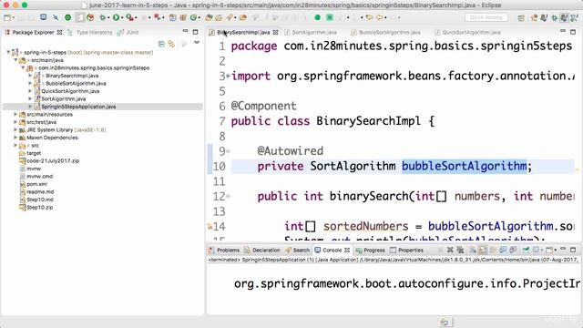 Spring framework Tutorial (033 Step 12 Autowiring in Depth by Name and @Primary) смотреть онлайн