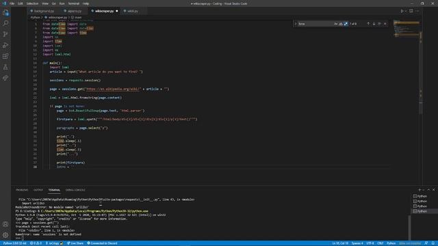 python Wikipedia web scraping tutorial смотреть онлайн