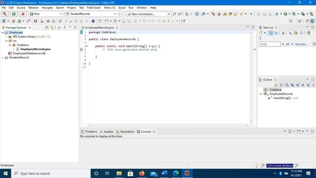 PART 1 -Java connectivity with database using MS Access, UcanAccess and Eclipse смотреть онлайн