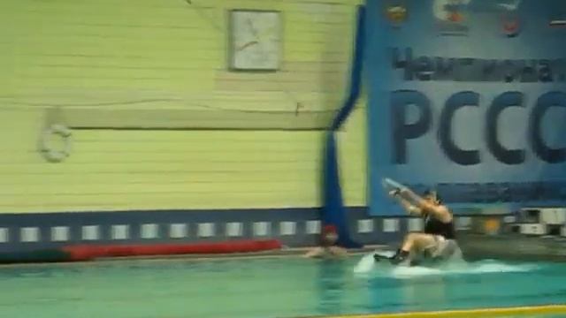 Вейкборд в бассейне, тренировка 14.02.2013 22:00 смотреть онлайн