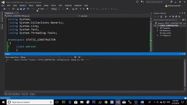 STATIC CONSTRUCTOR IN C# (URDU / HINDI) смотреть онлайн