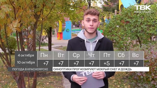 Прогноз погоды на рабочую неделю в Красноярске смотреть онлайн