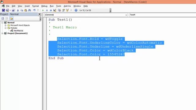 Record and Run a VBA Macro in MS Word | MS Word Tutorial смотреть онлайн