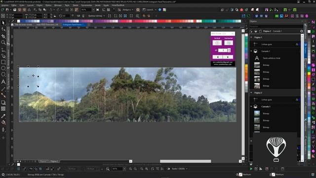 Instagram Panoramic FEED in CorelDRAW 2019 смотреть онлайн