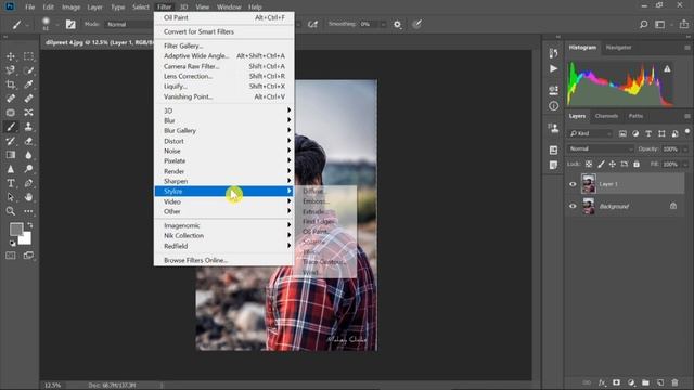 How to Turn Photo into Oil Painting Effect - Photoshop Tutorial | Mahey Clicks смотреть онлайн