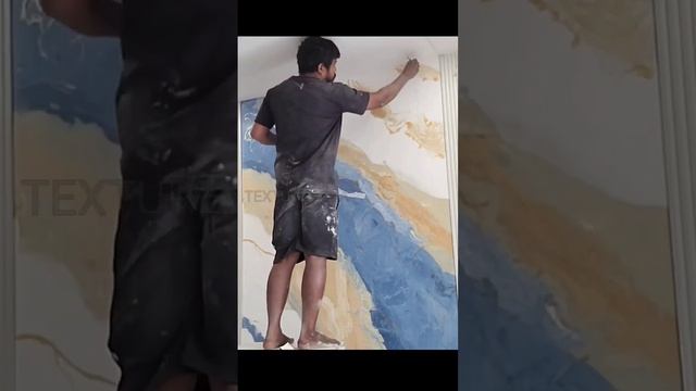 #Venetian Plaster Galaxy Marvel Effect #stucco #texturewala