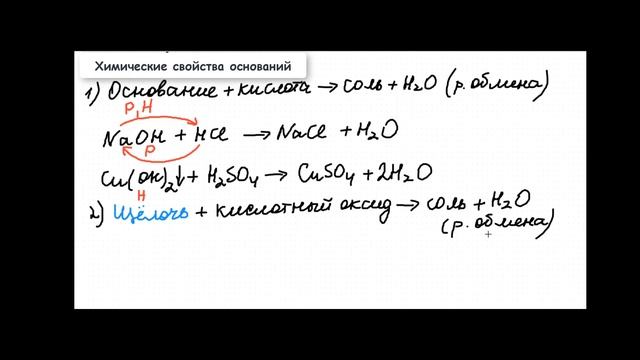 Классификация и химические свойства оснований. Базовый уровень смотреть онлайн
