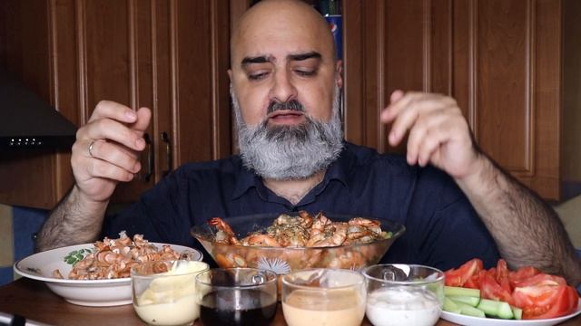 ГИГА-ВЫЗОВ + ОБЖОР!!! | 1,5 КГ ХРУСТЯЩИХ ЖАРЕНЫХ КРЕВЕТОК!!! | FRIED SHRIMP | Жру.ру#232 | Mukbang