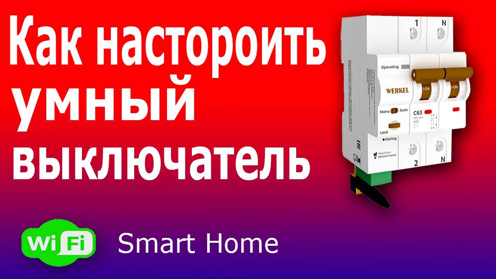 Умный Wi-Fi автомат с удаленным управлением для Умного Дома Werkel. смотреть онлайн