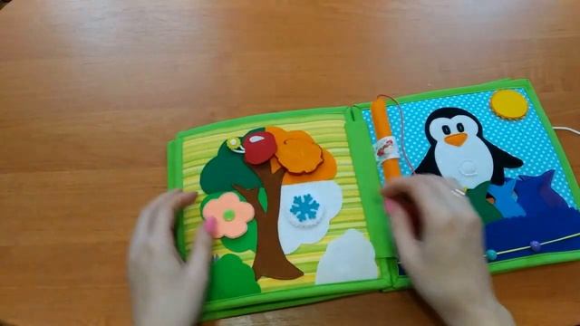 Развивающая книжка из фетра. Развивающие игры для детей. смотреть онлайн