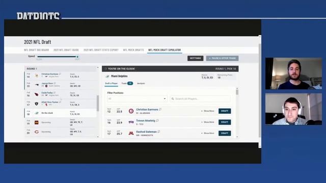 LIVE Patriots Beat Mock Draft 5.0 смотреть онлайн