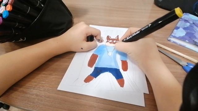 учусь рисовать маркерами за 1 час!!!