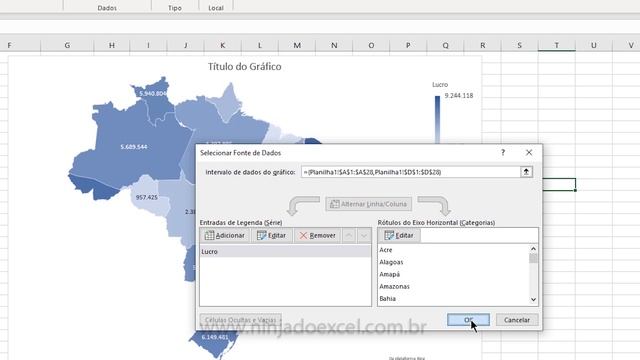 COMO CRIAR GRÁFICO DE MAPA NO EXCEL - Melhores seus Relatórios e Dashboards no Excel смотреть онлайн