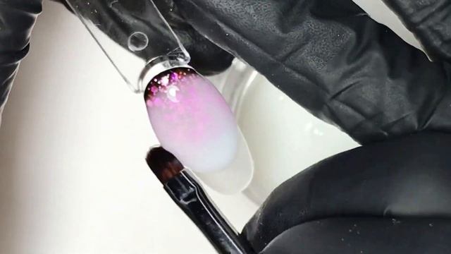 Cтильный и модный вариант вкладного френча гелем LED Cover Milk от Cosmolac смотреть онлайн