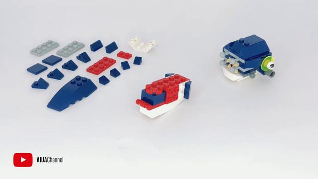 LEGO Squid Build - LEGO Creator 3in1 Deep Sea Creatures 31088 смотреть онлайн