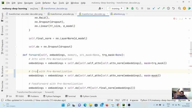 Pytorch for Beginners #42 | Transformer Model: Implement Decoder смотреть онлайн