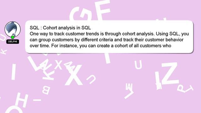 SQL : Cohort analysis in SQL смотреть онлайн