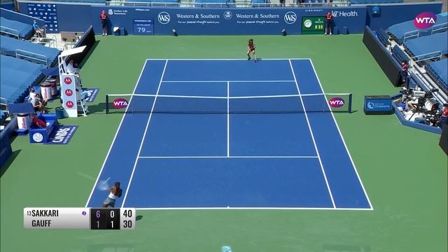 Maria Sakkari vs. Coco Gauff | 2020 Cincinnati First Round | WTA Highlights смотреть онлайн
