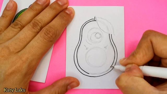 как нарисовать авокадо/наклейки /рисунки для срисовки смотреть онлайн