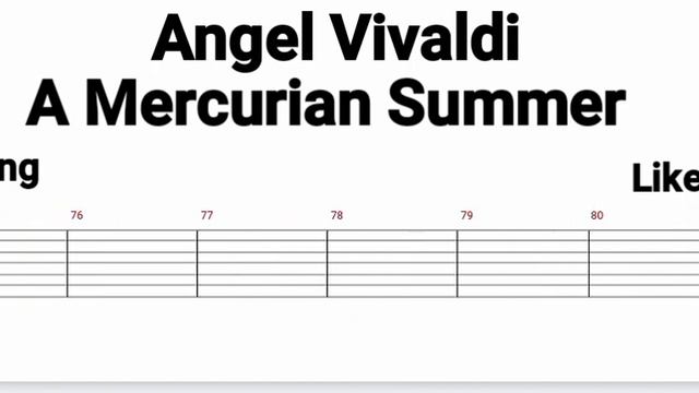 Angel Vivaldi - A Mercurian Summer ( Tab Guitar ) смотреть онлайн
