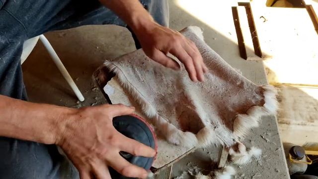 Последний, финишный этап-шлифовка шкур. смотреть онлайн