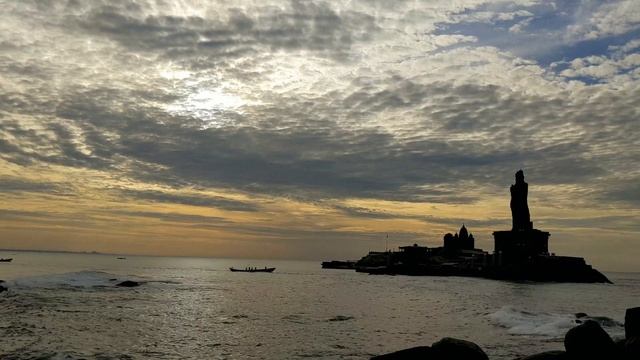 Most Beautiful Sunrise in the world | Time Lapse | Kanyakumari Sunrise | Asia | India | Tamil Nadu смотреть онлайн