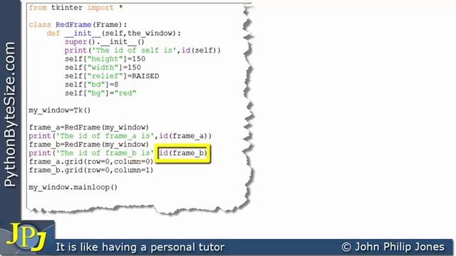 The need for the __init__ method and self parameter when inheriting with tkinter смотреть онлайн