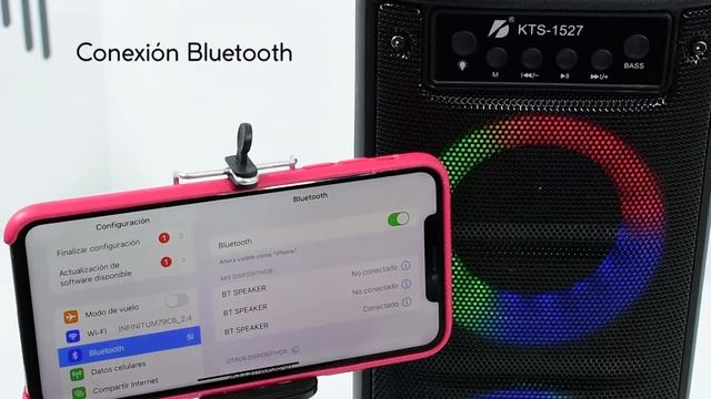 Bocina bluetooth portátil 3 pulgadas x 2 KTS-1527 смотреть онлайн