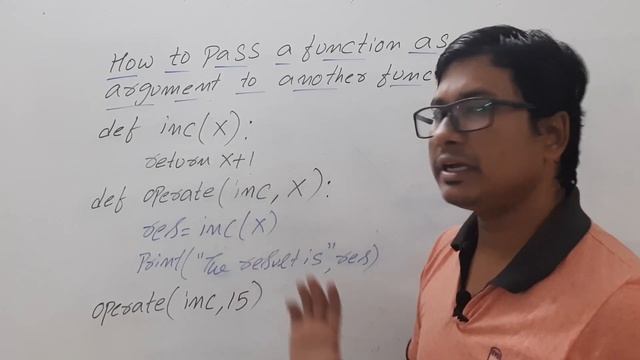L 45: PASSING A FUNCTION AS A PARAMETER IN PYTHON | PYTHON COURSE FOR BEGINNERS смотреть онлайн