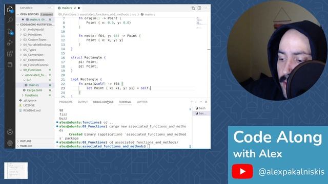 Rust by Example: Functions and Methods смотреть онлайн