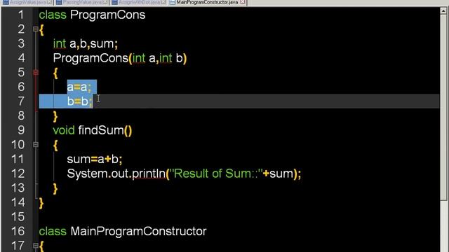 Java in Hindi (Constructor - Local Variable and Instance Variable having Same Name) смотреть онлайн