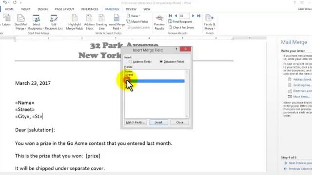 Excel - doing a mail merge with Word for letters and labels смотреть онлайн