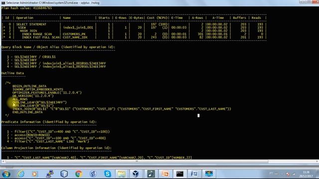 SQL Profile: alterar um plano de execução sem alterar a instrução SQL #002 смотреть онлайн
