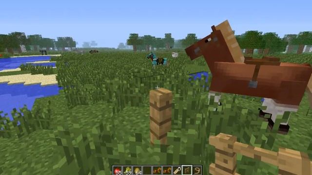 Как приручить (оседлать) лошадь в minecraft 1.6 (HD) смотреть онлайн