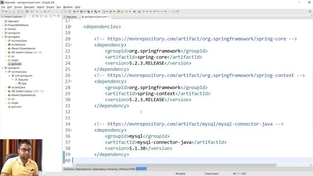 Spring ORM Complete Setup | New Project | Adding Dependencies in Detail | Spring ORM Tutorial- Hind смотреть онлайн