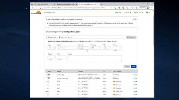 How to use Email with Cloudflare in Plesk