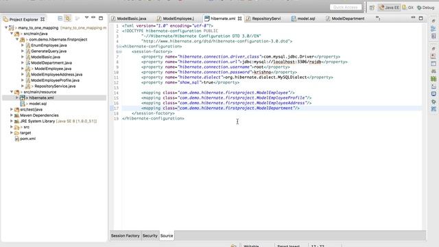 Hibernate - Many To One Mapping using JPA смотреть онлайн