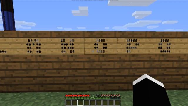 Large Sign Text Minecraft Tutorial смотреть онлайн
