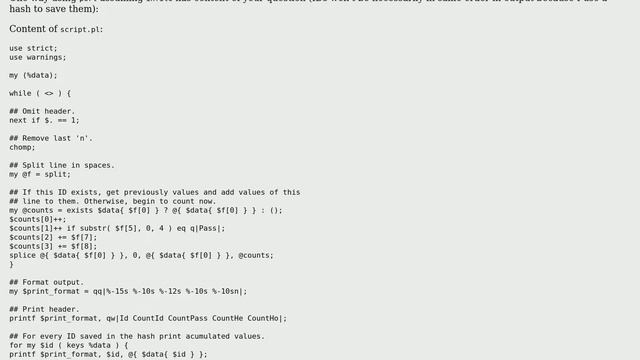 Unix & Linux: Parsing a text-file table and aggregating information (2 Solutions!!) смотреть онлайн