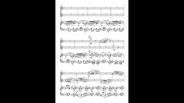 "April" (Snowdrop)-Tchaikovsky- Flute and Clarinet Duet with Piano.(sheet music) Arr G. Horsley смотреть онлайн