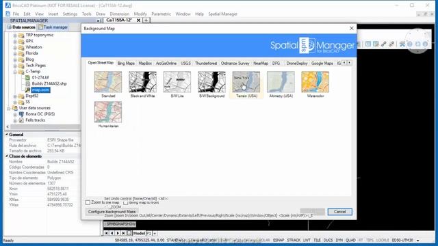 How to add OpenStreetMap or Google Maps objects (BricsCAD) - Spatial Manager Blog смотреть онлайн