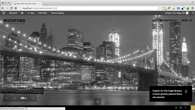 Rockford WordPress theme - Features tour смотреть онлайн