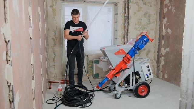 Как одному подключить и запустить штукатурную станцию SertaMaster XL 220/380!!!